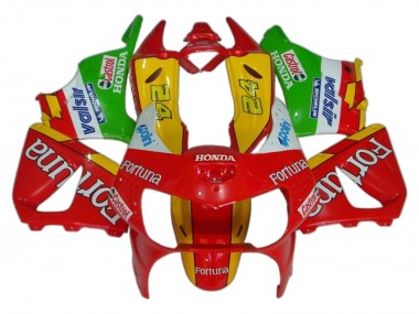 Online 1998-1999 Honda CBR900RR 919 Motorcycle Fairings - Red Yellow Green White Fortuna Castrol Canada