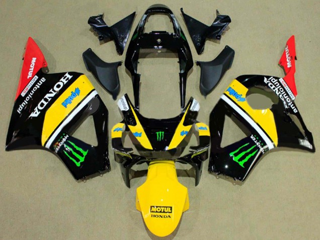 2002-2003 Honda CBR900RR 954 Motorcycle Fairings - Glossy Black Yellow Red Green Monster Canada
