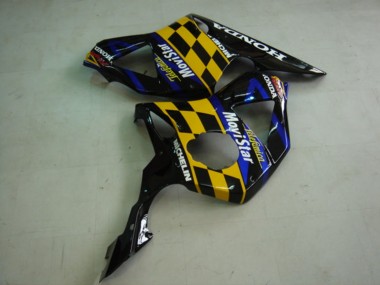 Online 2002-2003 Honda CBR900RR 954 Motorcycle Fairings - Blue Yellow Glossy Black Telefumica MoviStar Castrol Canada