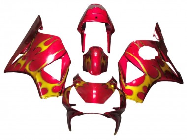 Online 2002-2003 Honda CBR900RR 954 Motorcycle Fairings - Red Yellow Canada
