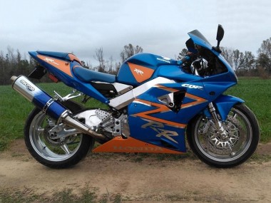 Online 2002-2003 Honda CBR900RR 954 Motorcycle Fairings - Orange Blue Canada
