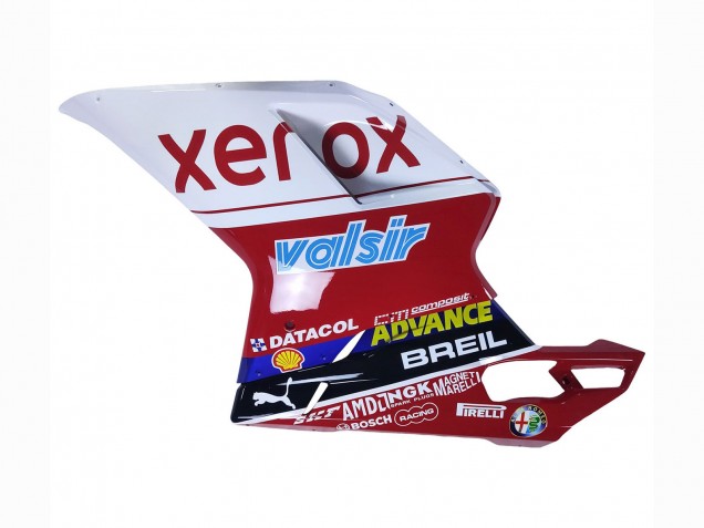 2007-2014 Ducati 848/1098/1198 Motorcycle Fairings - White Red Glossy Black Valsir Xerox Canada