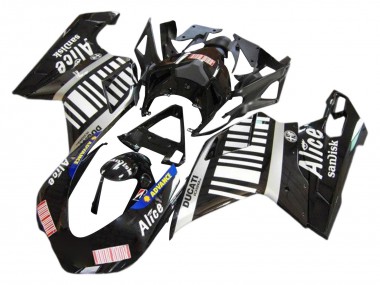 Online 2007-2014 Ducati 1098 Motorcycle Fairings - Silver Glossy Black Alice Sandisk Canada