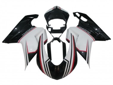 Online 2007-2014 Ducati 848/1098/1198 Bike Fairings - White Red Glossy Black Canada