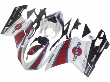 Online 2007-2014 Ducati 1098 Motorcycle Fairings - White Red Blue Glossy Black Martini Canada