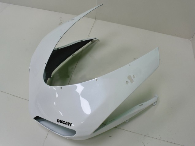 2007-2014 Ducati 848 Motorcycle Fairings - White Matte Black Canada