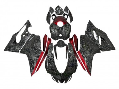 Online 2011-2014 Ducati Panigale 899/1199 Motorcycle Fairings - Black Forged Carbon Fiber Style Red Canada