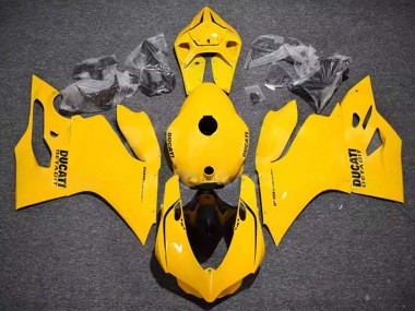 Online 2011-2014 Ducati Panigale 899/1199 Motorcycle Fairings - Glossy Yellow Canada