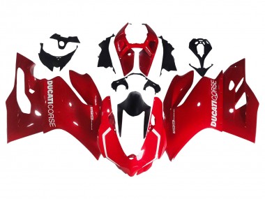 Online 2011-2014 Ducati 1199 Motorcycle Fairing - Red Canada