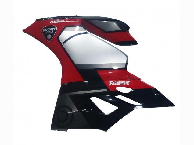 2011-2014 Ducati 1199 Motorcycle Fairings - Red Silver Black Canada