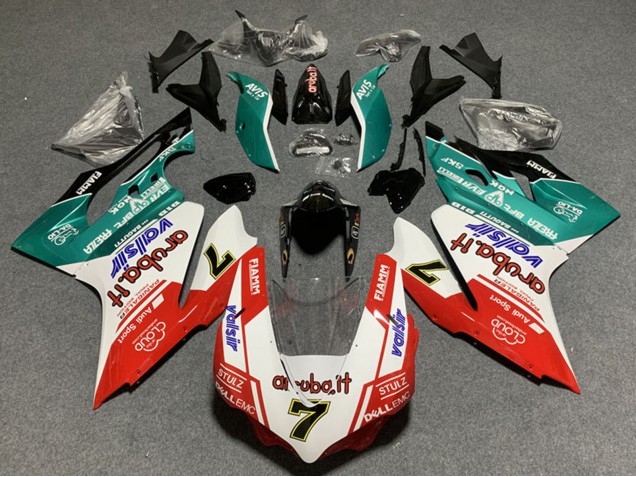 2011-2014 Ducati Panigale 899/1199 Motorcycle Fairings - White Red Green Glossy Black Avis Valsir 7 Canada
