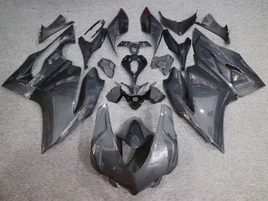 Online 2015-2020 Ducati 959/1299 Motorcycle Fairings - Black Carbon Fiber Style Canada