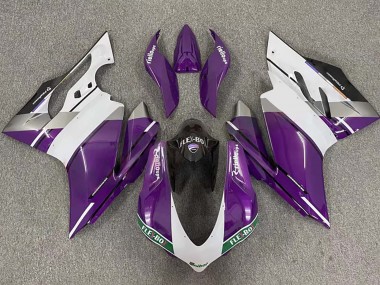 Online 2015-2020 Ducati 959/1299 Motorcycle Fairings - Purple White Glossy Black Flex-Box Canada