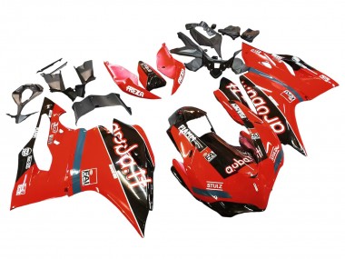 Online 2015-2020 Ducati 959/1299 Motorcycle Fairings - Red Glossy Black Fiamm Canada