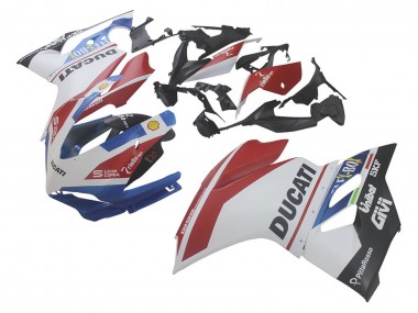 Online 2015-2020 Ducati 1299 Motorcycle Fairings - White Red Blue Matte Black Unibat Flex-Box Canada