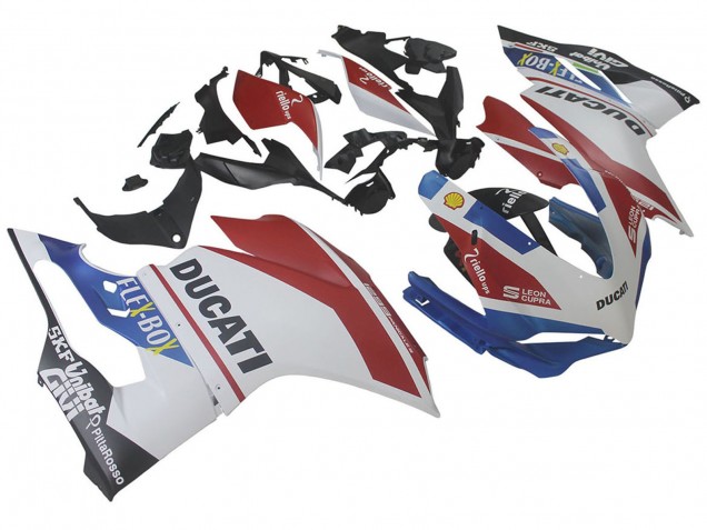2015-2020 Ducati 1299 Motorcycle Fairings - White Red Blue Matte Black Unibat Flex-Box Canada