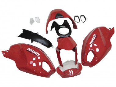 Online 2008-2012 Ducati Monster 696 796 1100 1100S Motorcycle Fairings - Red White Canada