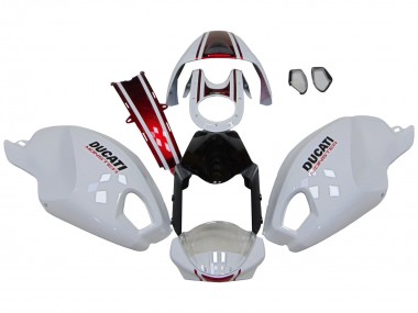 Online 2008-2012 Ducati Monster 696 796 1100 1100S Motorcycle Fairings - White Red Glossy Black Canada