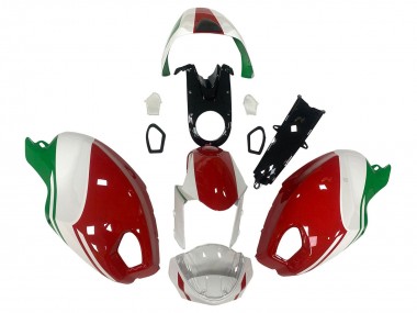 Online 2008-2012 Ducati Monster 696 796 1100 1100S Motorcycle Fairing - White Red Green Canada