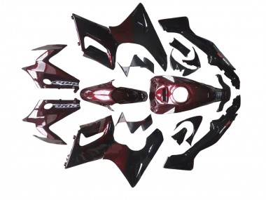Online 2002-2006 Honda CBR125R Motorcycle Fairings - Glossy Black Red Flame Canada