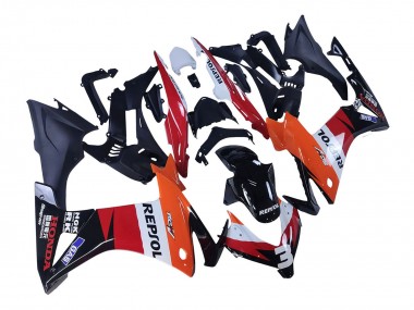 Online 2013-2015 Honda CBR500R Motorcycle Fairings - Orange White Red Glossy Black Repsol 3 Canada