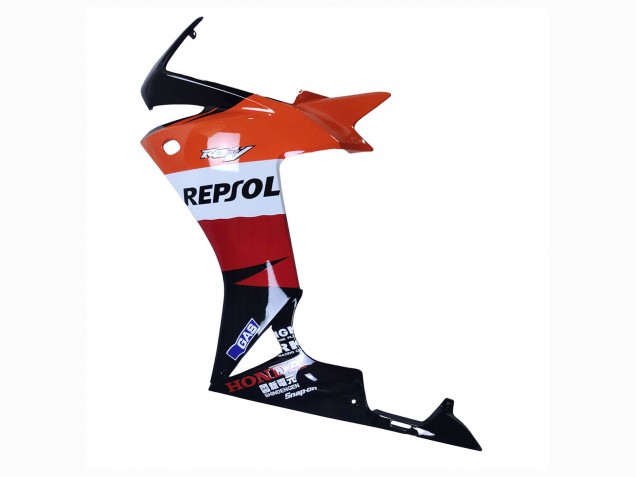 2013-2015 Honda CBR500R Motorcycle Fairings - Orange White Red Glossy Black Repsol 3 Canada