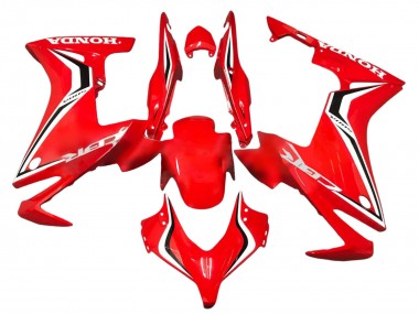 Online 2013-2015 Honda CBR500R Motorcycle Fairings - Red White Black Stripe Canada