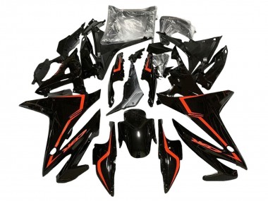 Online 2016-2018 Honda CBR500R Motorcycle Fairings - Glossy Black Red Canada