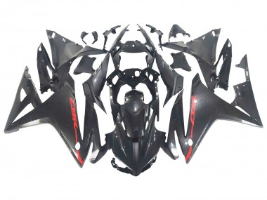 Online 2016-2018 Honda CBR500R Motorcycle Fairings - Black Carbon Fiber Red Canada
