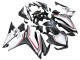 2016-2018 Honda CBR500R Motorcycle Fairings - White Red Matte Black Canada
