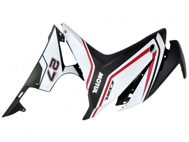 2016-2018 Honda CBR500R Motorcycle Fairings - White Red Matte Black Canada