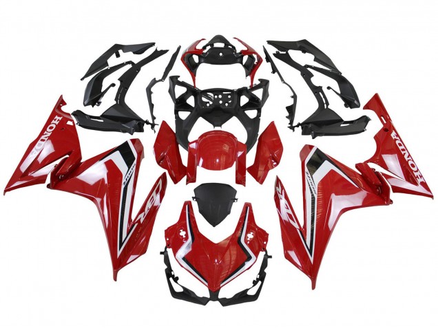 2022-2023 Honda CBR500R Motorcycle Fairings - Red White Black Canada
