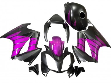Online 2002-2013 Honda VFR 800 Motorcycle Fairings - Purple Matte Black Canada
