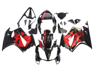 Online 2002-2013 Honda VFR 800 Motorcycle Fairings - Glossy Black Red Canada
