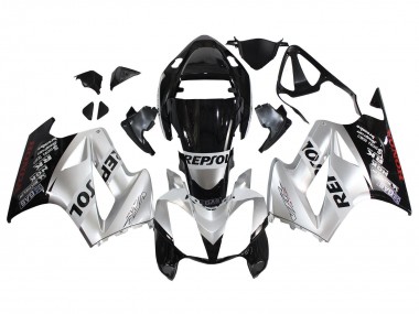 Online 2002-2013 Honda VFR 800 Motorcycle Fairings - Silver Glossy Black Repsol Canada
