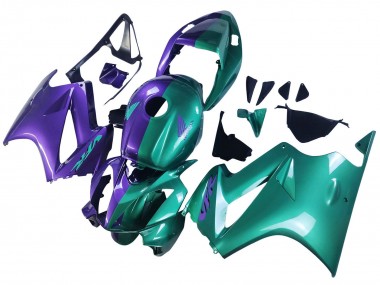 Online 2002-2013 Honda VFR 800 Motorcycle Fairings - Purple Green Canada