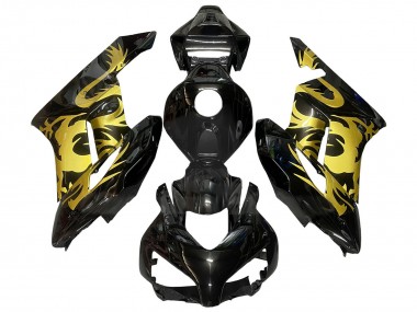 Online 2004-2005 Honda CBR1000RR Motorcycle Fairings - Gold Glossy Black Dragon Canada