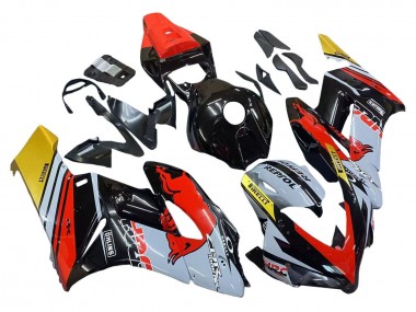 Online 2004-2005 Honda CBR1000RR Motorcycle Fairings - Yellow Red White Glossy Red Bull Repsol HRC Canada