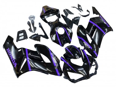 Online 2004-2005 Honda CBR1000RR Motorcycle Fairings - Glossy Black Purple Stripe Canada