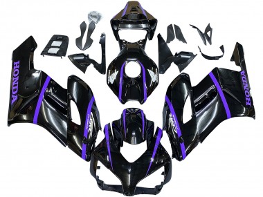 Online 2004-2005 Honda CBR1000RR Motorcycle Fairings - Glossy Black Purple Stripe Canada