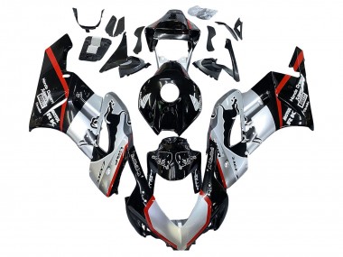 Online 2004-2005 Honda CBR1000RR Motorcycle Fairings - Silver Glossy Black Red Stripe Canada