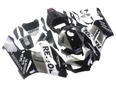 Online 2004-2005 Honda CBR1000RR Motorcycle Fairing Kits - Silver White Glossy Black Repsol Canada