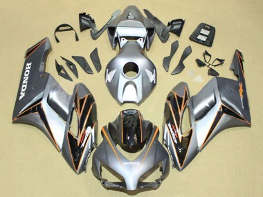Online 2004-2005 Honda CBR1000RR Motorcycle Fairings - Silver Orange Glossy Black Stripe Canada