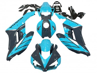 Online 2004-2005 Honda CBR1000RR Motorcycle Fairings - Light Blue Glossy Black Canada