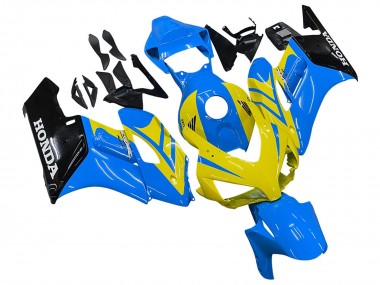 Online 2004-2005 Honda CBR1000RR Motorcycle Fairings - Blue Yellow Glossy Black Canada