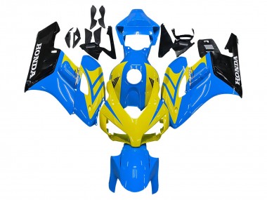Online 2004-2005 Honda CBR1000RR Motorcycle Fairings - Blue Yellow Glossy Black Canada