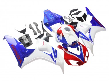 Online 2006-2007 Honda CBR1000RR Motorcycle Fairing - White Red Blue HRC Canada