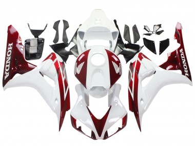 Online 2006-2007 Honda CBR1000RR Motorcycle Fairings - White Red Canada