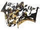 2006-2007 Honda CBR1000RR Motorcycle Fairings - Gold Glossy Black Canada