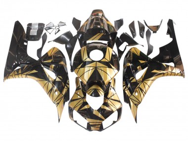 Online 2006-2007 Honda CBR1000RR Motorcycle Fairings - Gold Glossy Black Canada